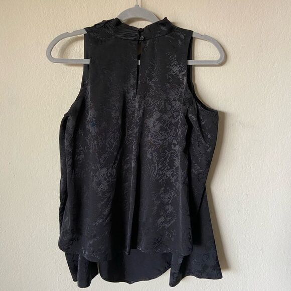 NWT Jonathan Simkhai Kinsley Blouse Black Top Size XS - Picture 8 of 12